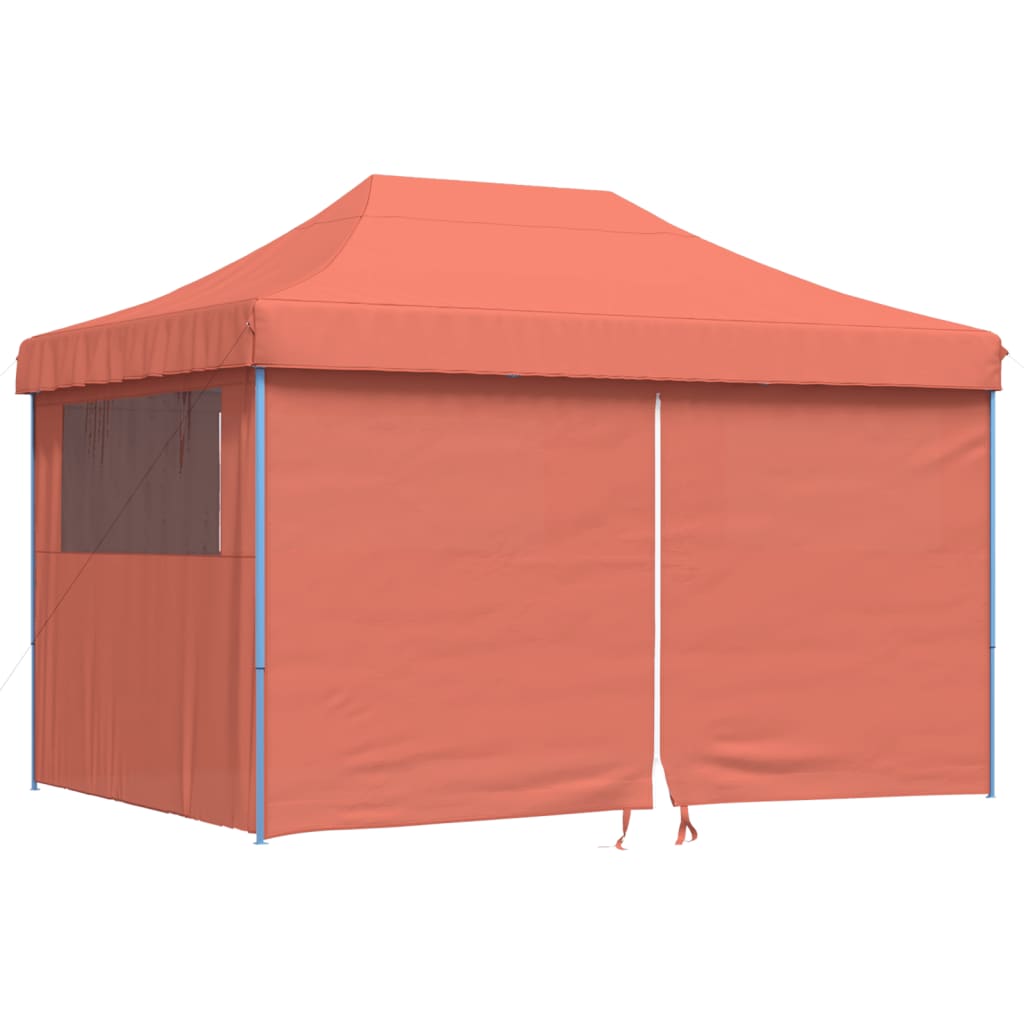 Partyzelt Faltbar Pop-Up Mit 4 Seitenteilen Rot