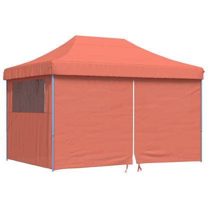 Partyzelt Faltbar Pop-Up Mit 4 Seitenteilen Rot