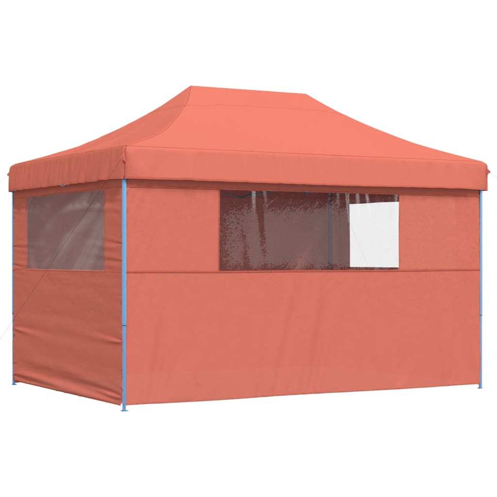 Partyzelt Faltbar Pop-Up Mit 4 Seitenteilen Rot