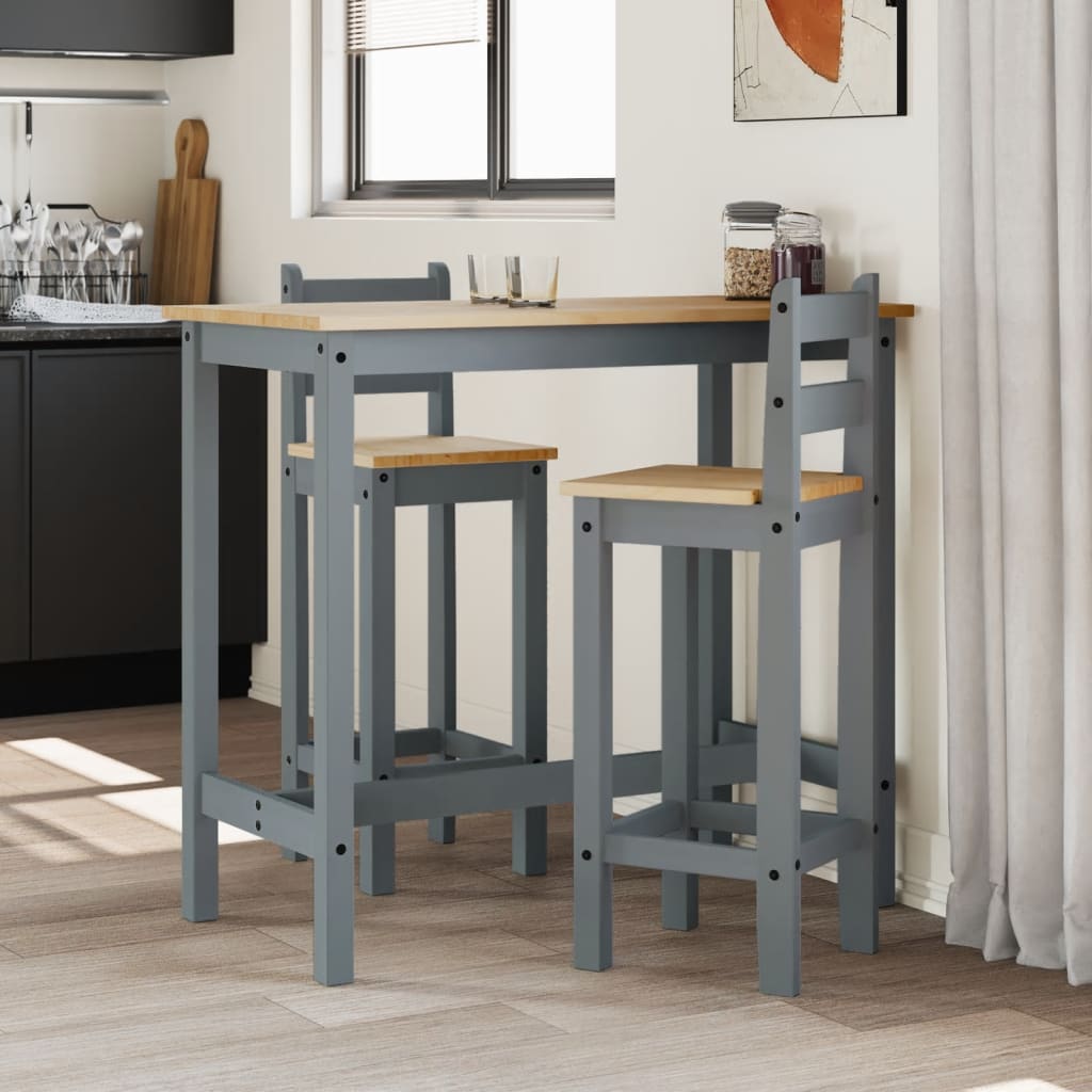 5-Tlg. Bar-Set Massivholz Kiefer