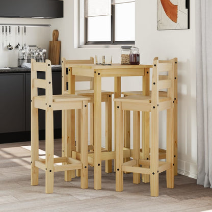 5-Tlg. Bar-Set Massivholz Kiefer