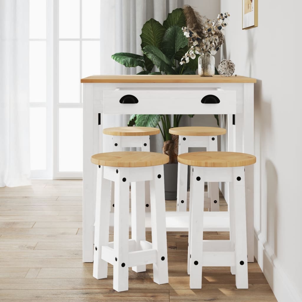 5-Tlg. Bar-Set Massivholz Kiefer