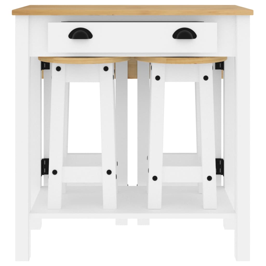 5-Tlg. Bar-Set Massivholz Kiefer