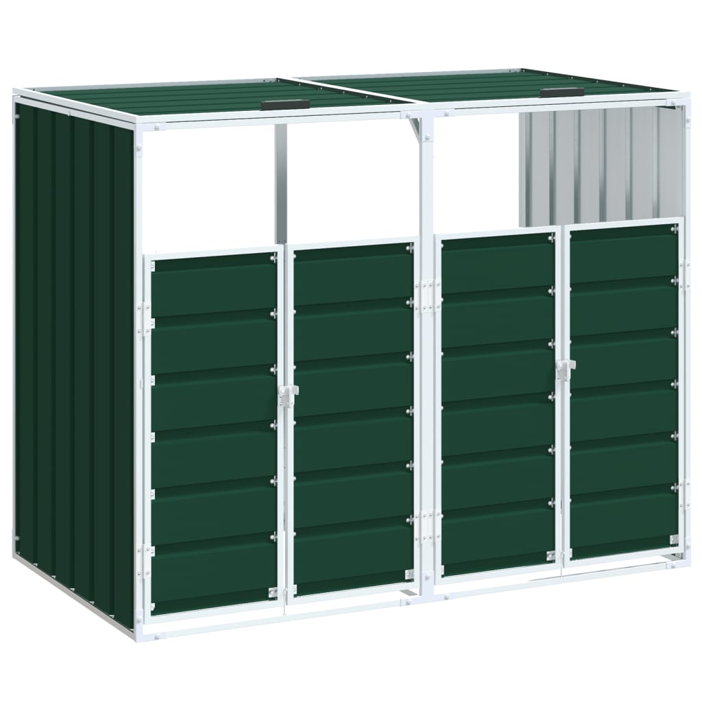 Mülltonnenbox Für 2 Tonnen 144X81X113 Cm Stahl