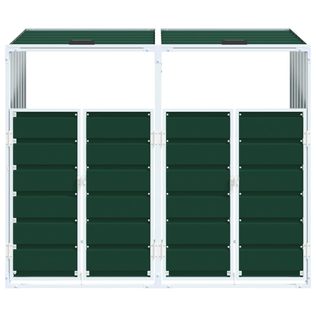 Mülltonnenbox Für 2 Tonnen 144X81X113 Cm Stahl