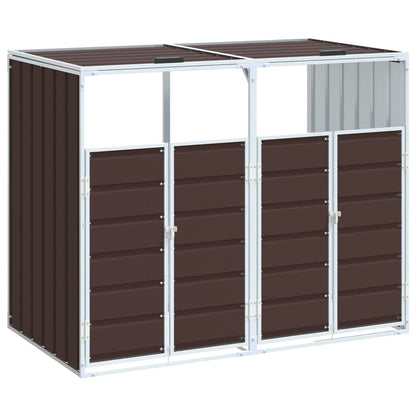 Mülltonnenbox Für 2 Tonnen 144X81X113 Cm Stahl