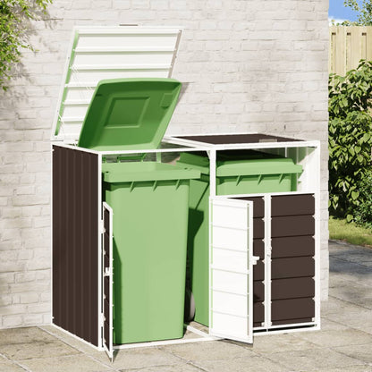 Mülltonnenbox Für 2 Tonnen 144X81X113 Cm Stahl