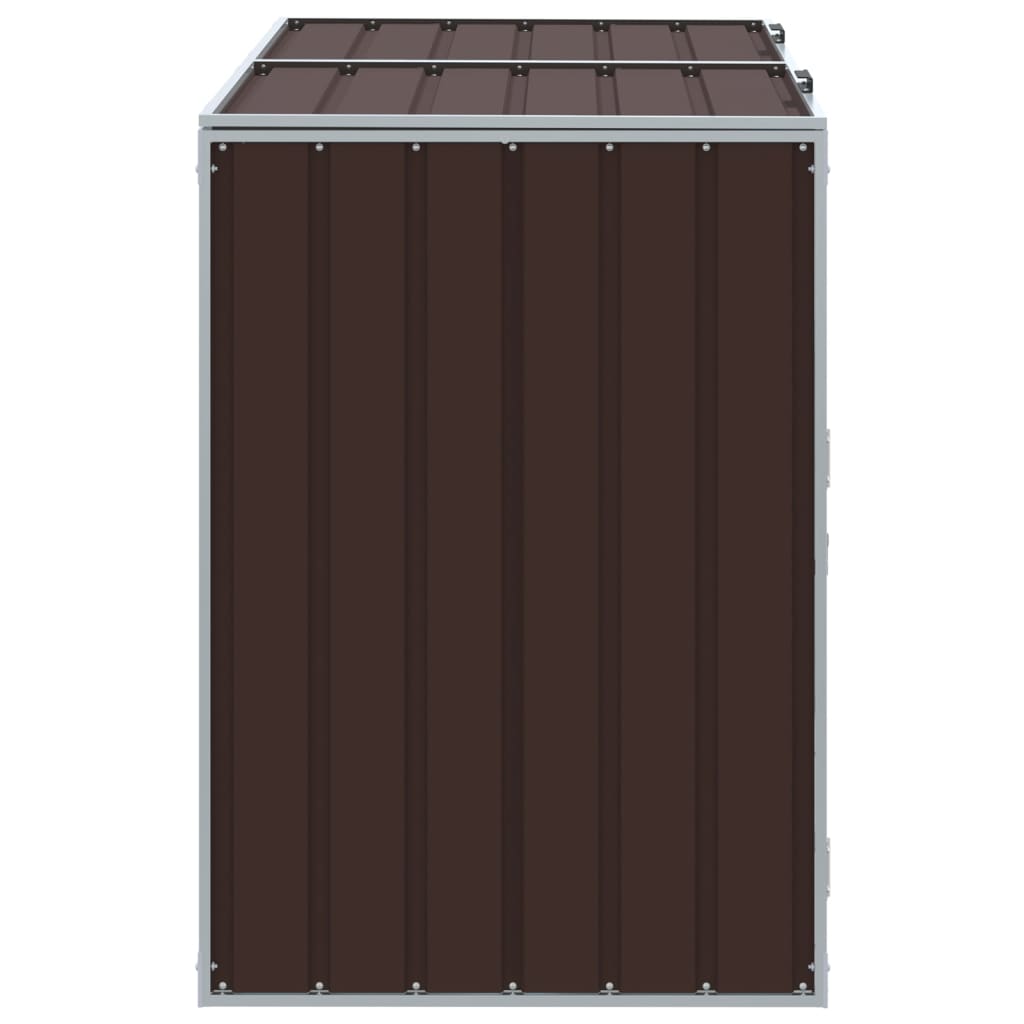 Mülltonnenbox Für 2 Tonnen 144X81X113 Cm Stahl