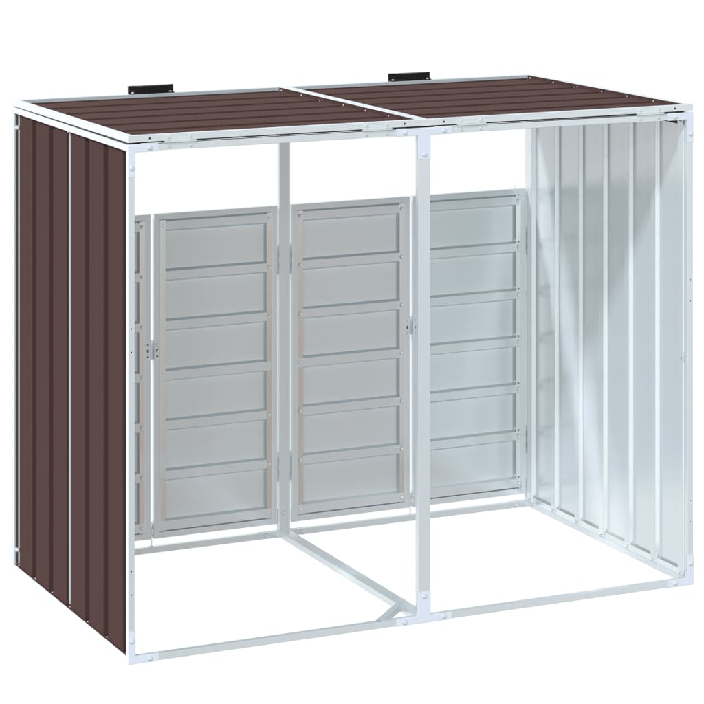 Mülltonnenbox Für 2 Tonnen 144X81X113 Cm Stahl