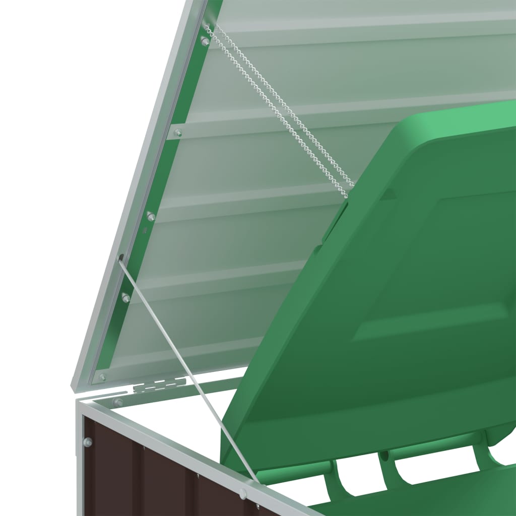 Mülltonnenbox Für 2 Tonnen 144X81X113 Cm Stahl