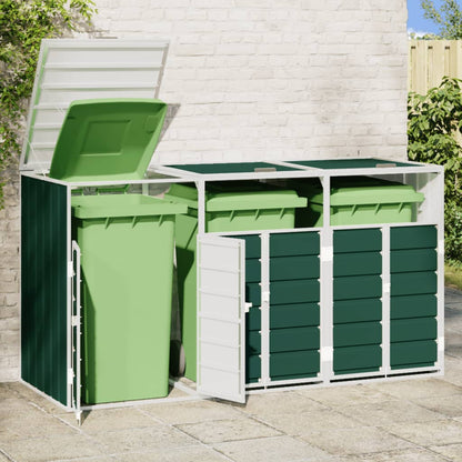 Mülltonnenbox Für 3 Tonnen 216X81X115 Cm Stahl