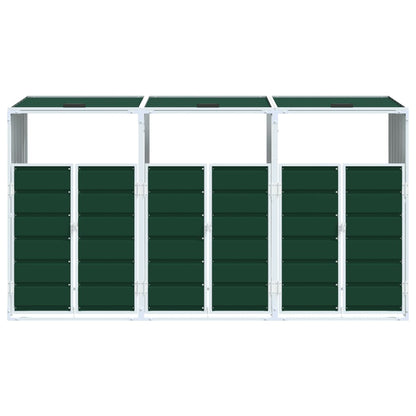 Mülltonnenbox Für 3 Tonnen 216X81X115 Cm Stahl