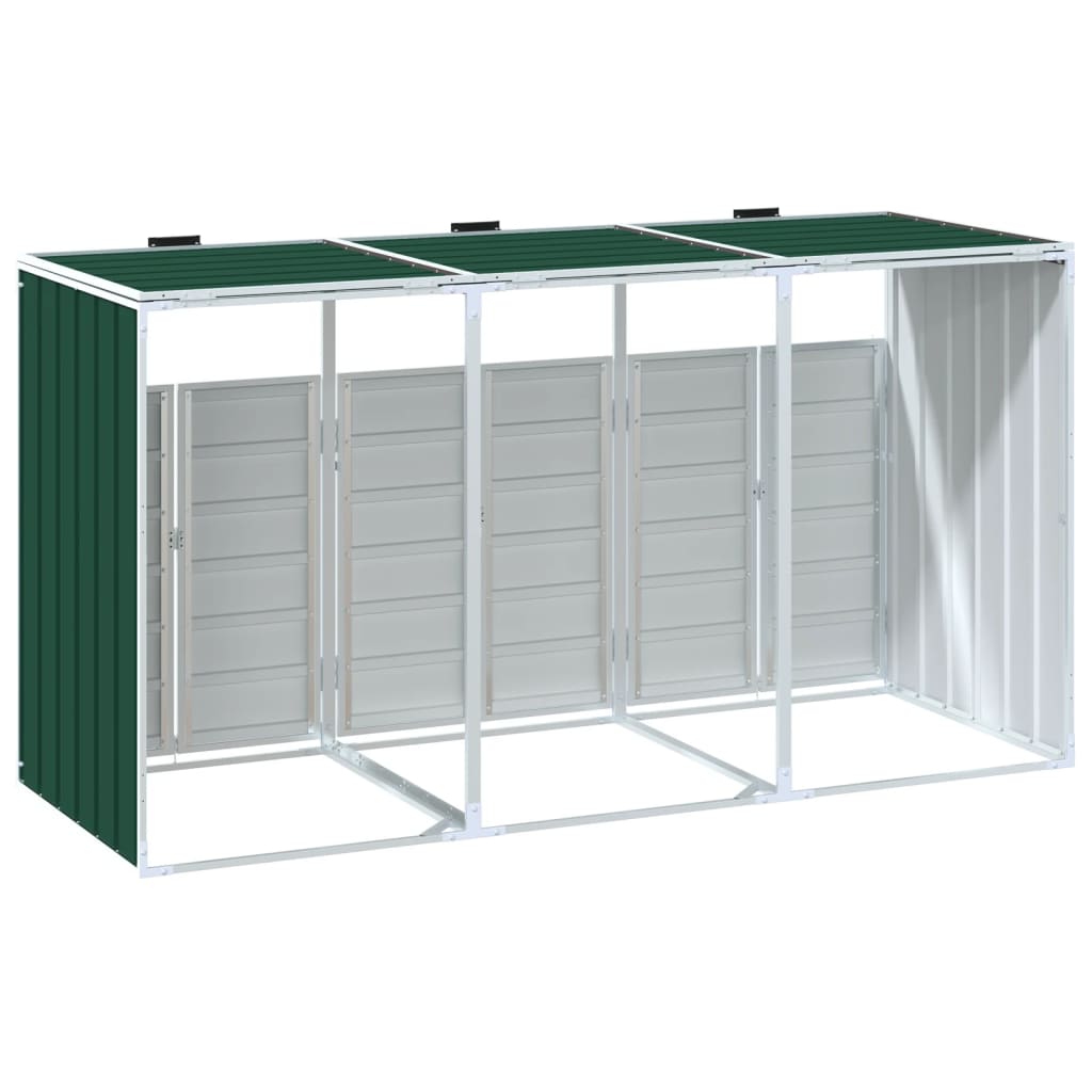 Mülltonnenbox Für 3 Tonnen 216X81X115 Cm Stahl