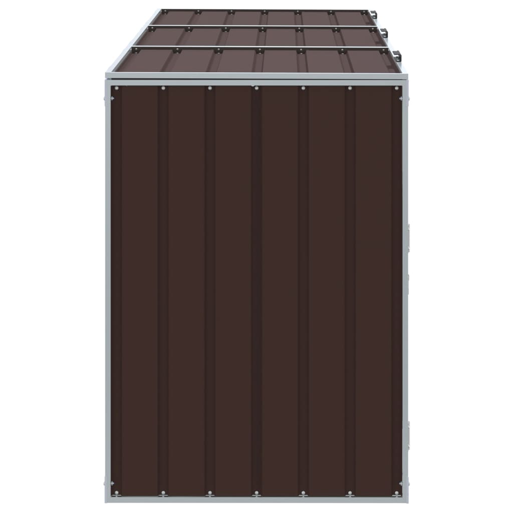 Mülltonnenbox Für 3 Tonnen 216X81X115 Cm Stahl
