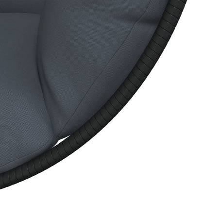 Hängesessel Ei-Design Mit Ständer Rattan Und Stahl