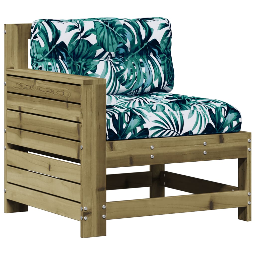 8-Tlg. Garten-Lounge-Set Mit Kissen Imprägniertes Kiefernholz
