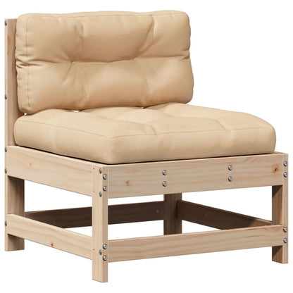 8-Tlg. Garten-Lounge-Set Mit Kissen Massivholz Kiefer