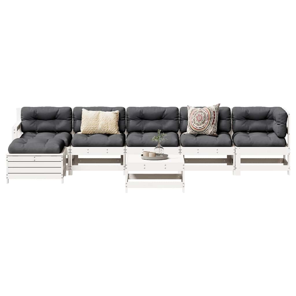 7-Tlg. Garten-Lounge-Set Kiefernholz Imprägniert