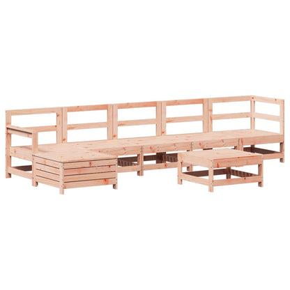 7-Tlg. Garten-Lounge-Set Massivholz Douglasie