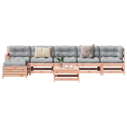 7-Tlg. Garten-Lounge-Set Massivholz Douglasie