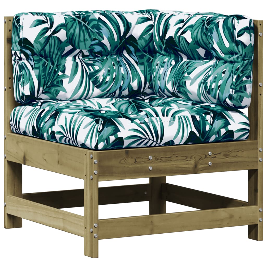 6-Tlg. Garten-Lounge-Set Mit Kissen Imprägniertes Kiefernholz