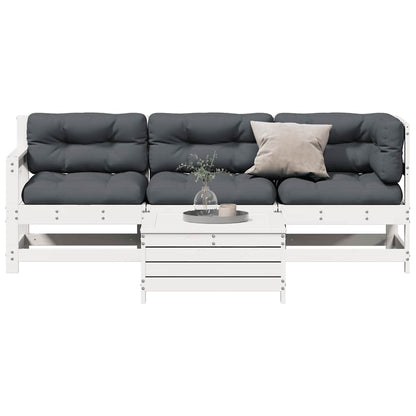 4-Tlg. Garten-Lounge-Set Mit Kissen Kiefernholz Imprägniert
