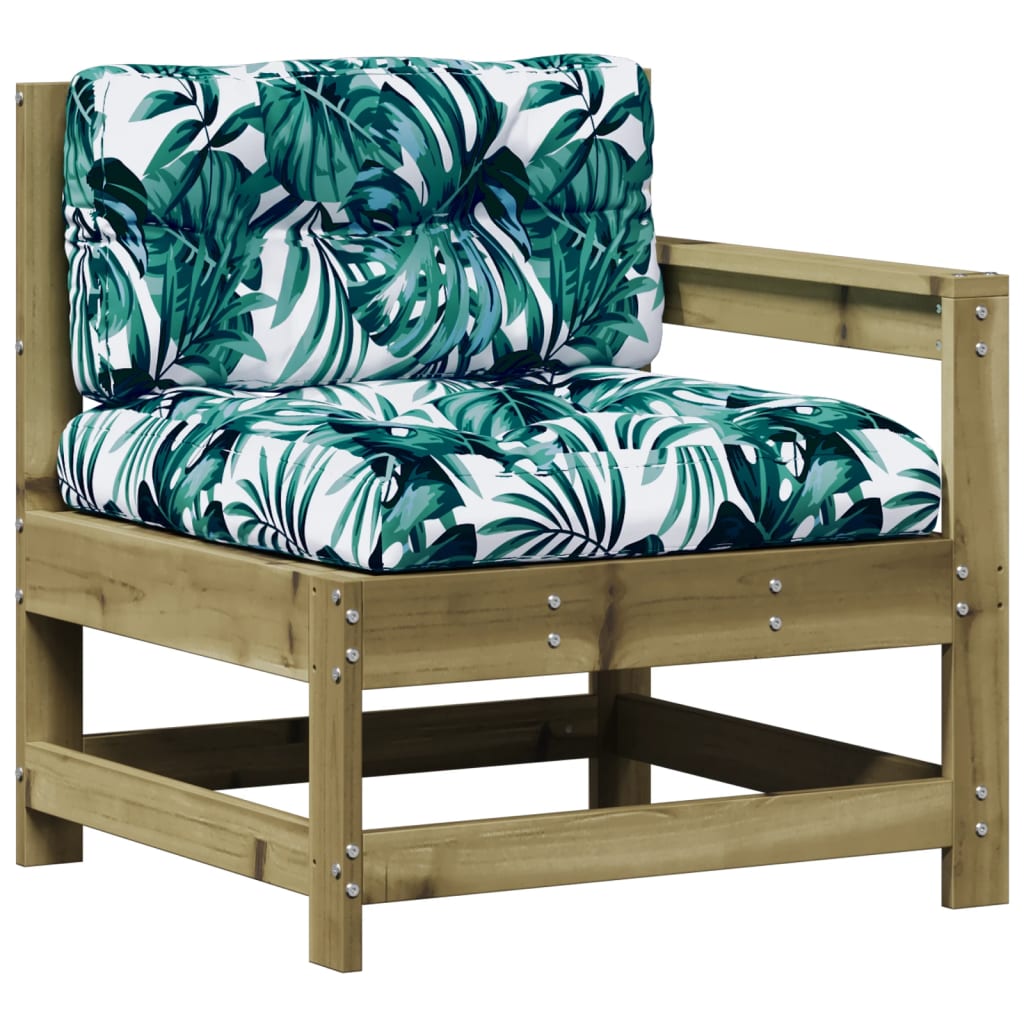 4-Tlg. Garten-Lounge-Set Mit Kissen Kiefernholz Imprägniert