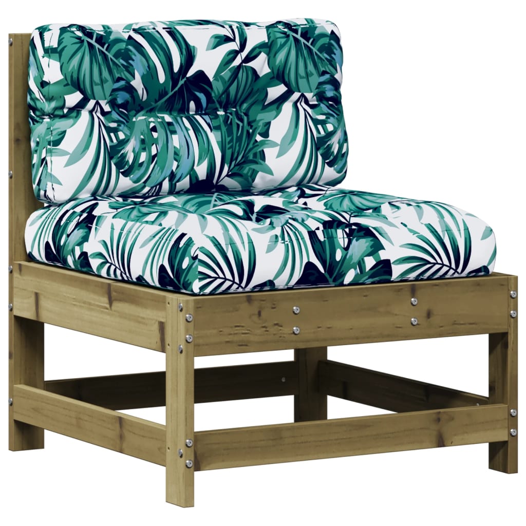 4-Tlg. Garten-Lounge-Set Mit Kissen Kiefernholz Imprägniert
