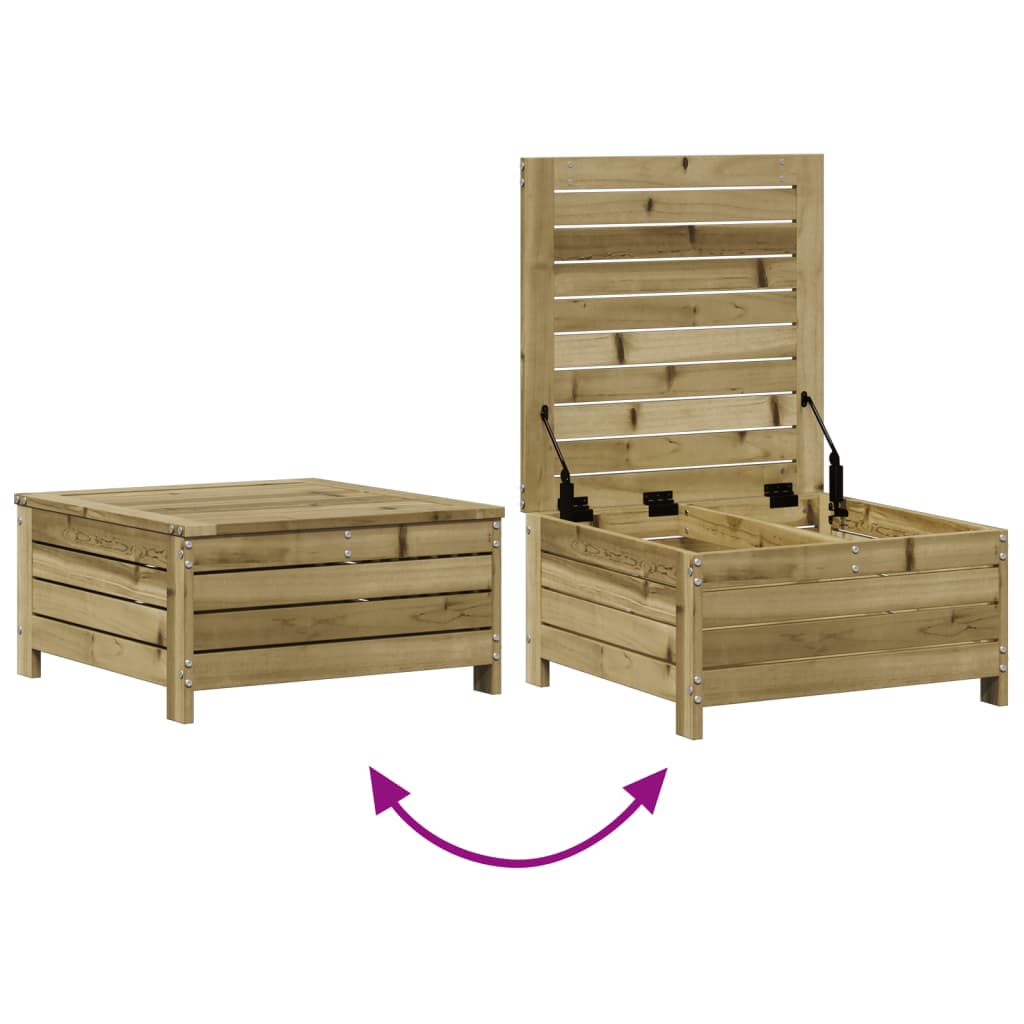 4-Tlg. Garten-Lounge-Set Mit Kissen Kiefernholz Imprägniert