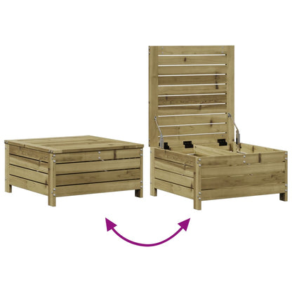 4-Tlg. Garten-Lounge-Set Mit Kissen Kiefernholz Imprägniert