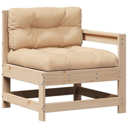 7-Tlg. Garten-Lounge-Set Mit Kissen Massivholz Kiefer