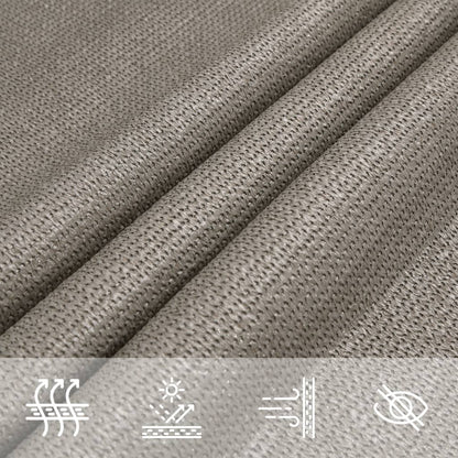 Sonnensegel 160 G/M² Quadratisch 4,5X4,5 M Hdpe Hellgrau