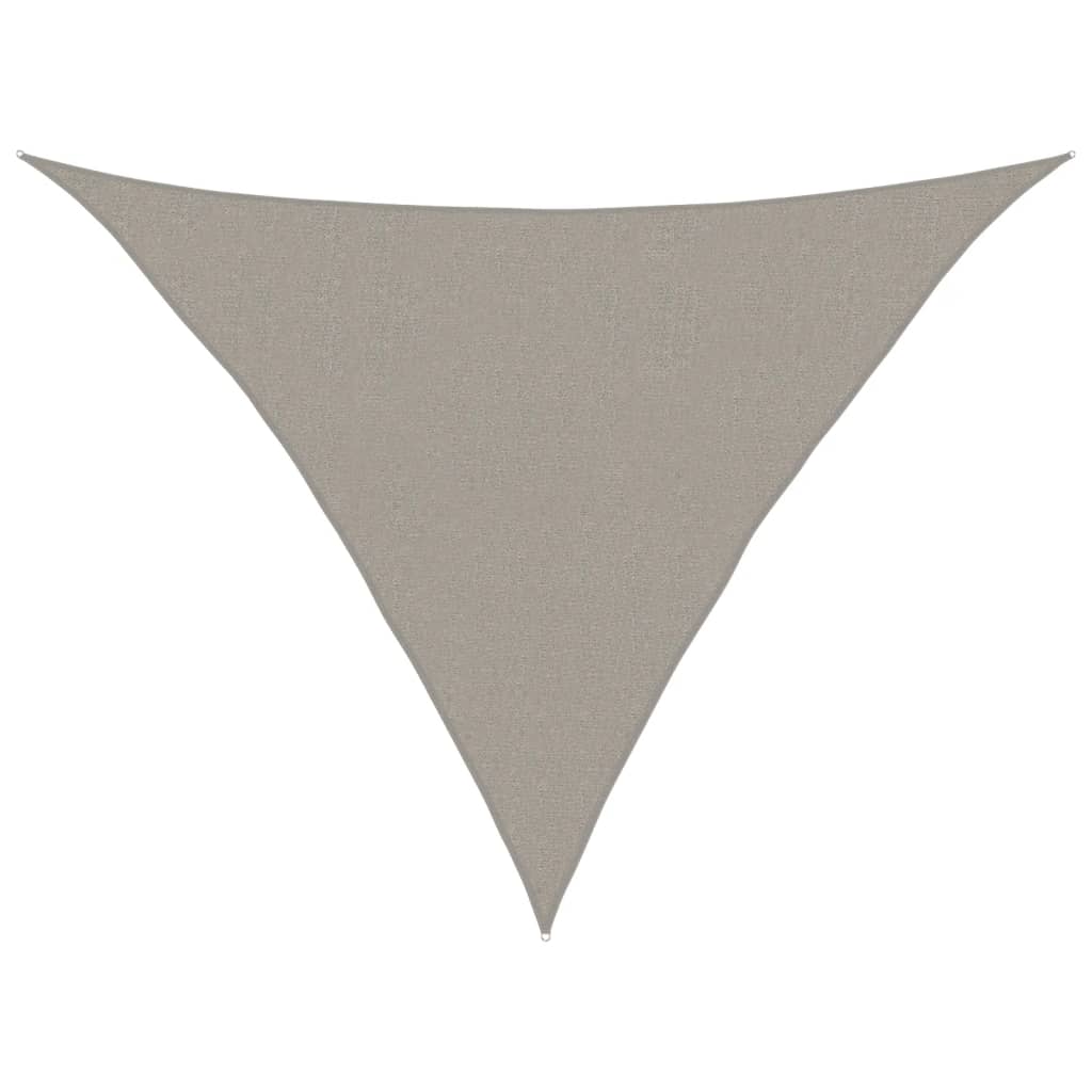Sonnensegel 160 G/M² Dreieckig 2,5X2,5X3,5 M Hdpe Hellgrau