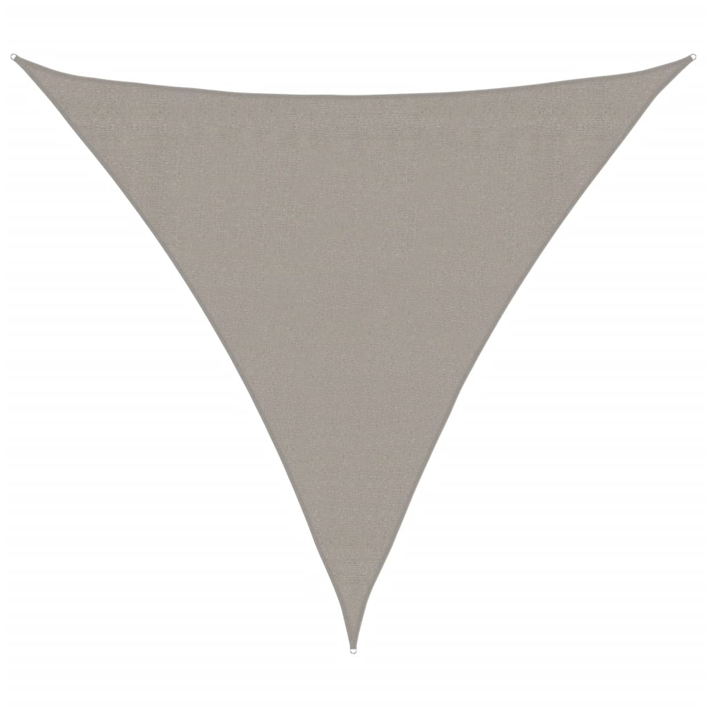 Sonnensegel 160 G/M² Dreieckig 3,6X3,6X3,6 M Hdpe Hellgrau