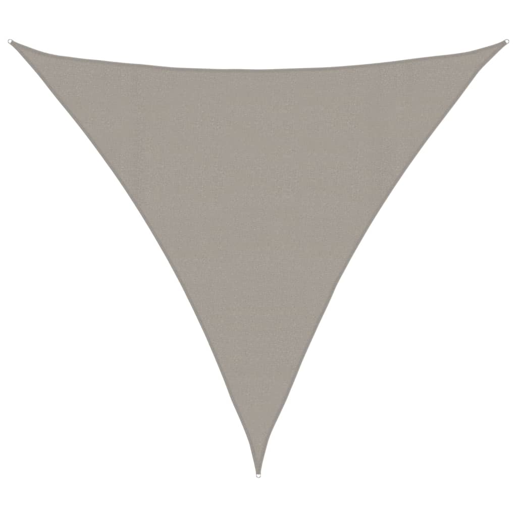 Sonnensegel 160 G/M² Dreieckig 4X4X4 M Hdpe Hellgrau