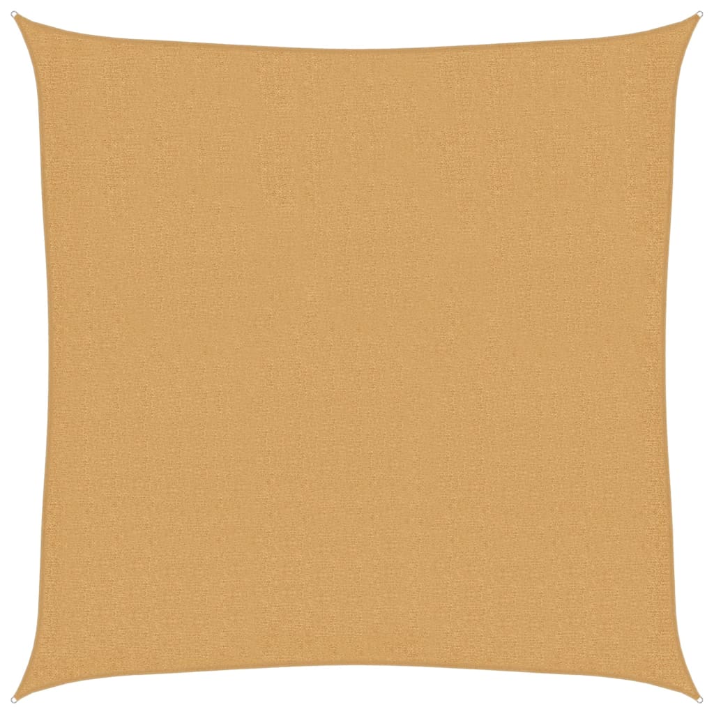 Sonnensegel 160 G/M² Quadratisch 3,6X3,6 M Hdpe Sandfarbe