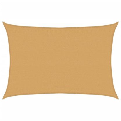 Sonnensegel 160 G/M² Rechteckig 3,5X4,5 M Hdpe Sandfarbe