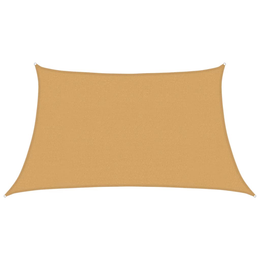 Sonnensegel 160 G/M² Trapez Hellgrau 3/4X2 M Hdpe