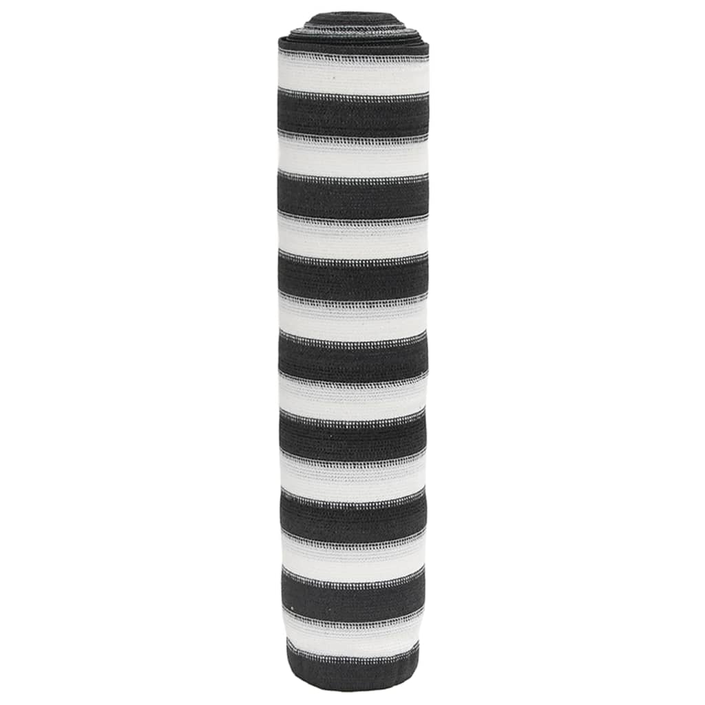 Zaunblende 1X10 M Hdpe 75 G/M² Anthrazit Und Weiß