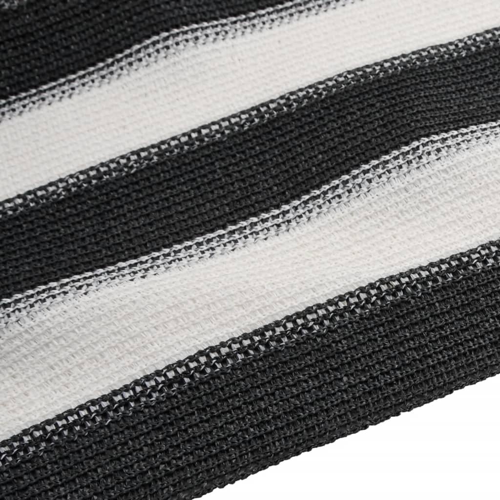Zaunblende 1,5X10 M Hdpe 75 G/M² Anthrazit Und Weiß