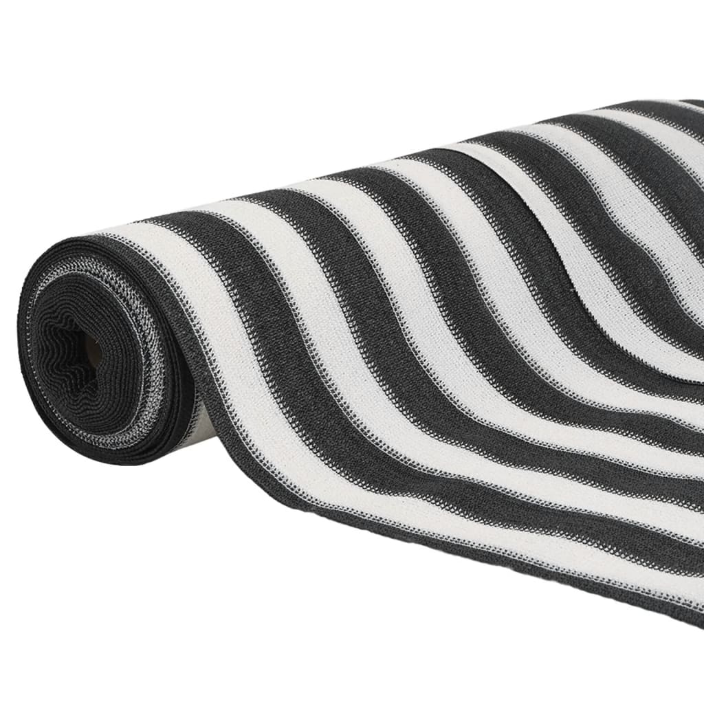 Zaunblende 2X25 M Hdpe 75 G/M² Anthrazit Und Weiß