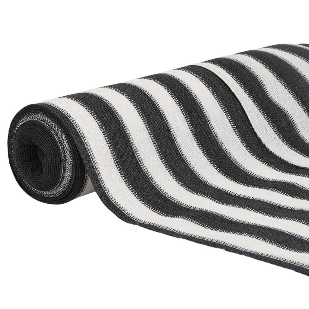 Zaunblende Anthrazit Und Weiß 1,2X25 M Hdpe 150 G/M² Anthrazit Und Weiß