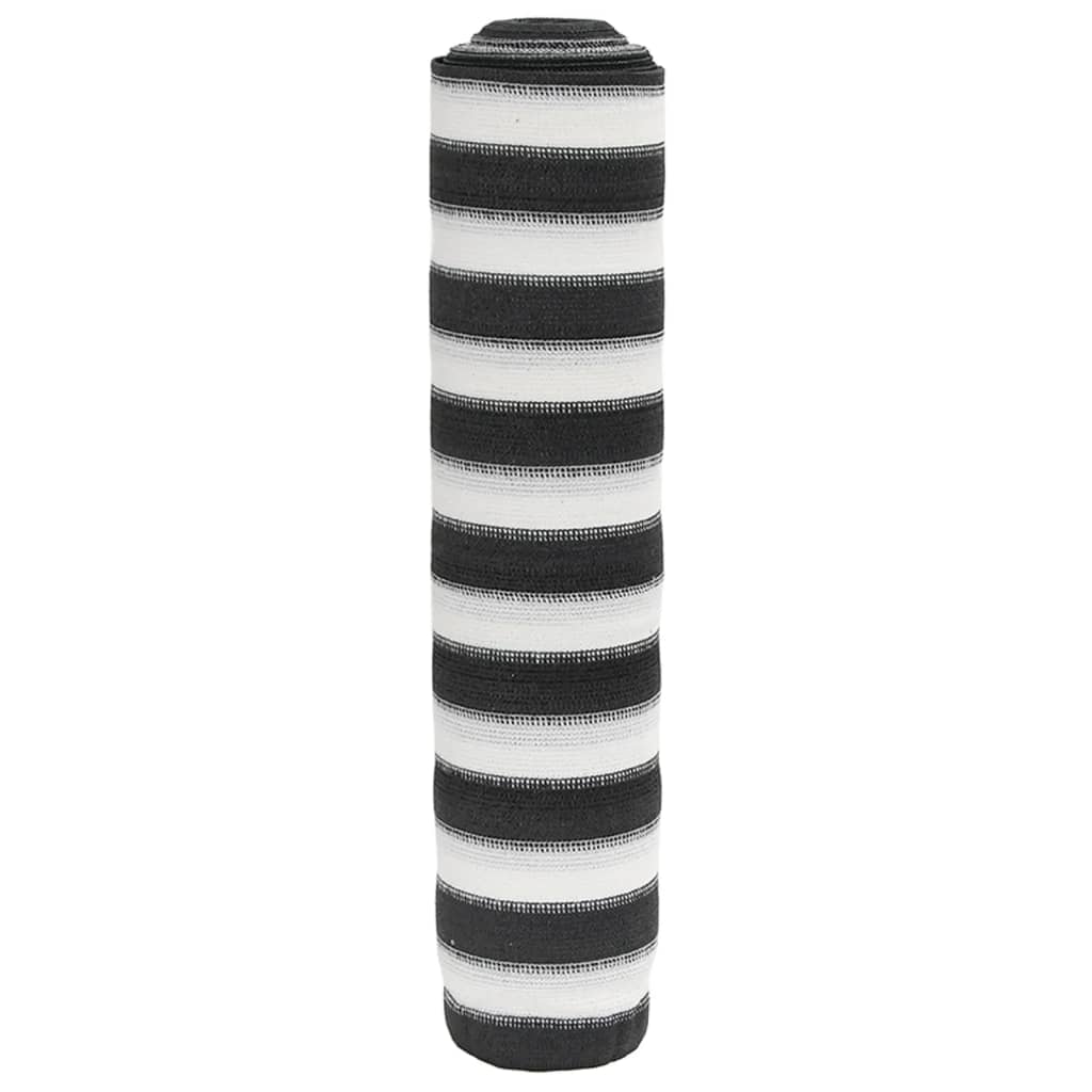 Zaunblende 1,5X25 M Hdpe 150 G/M² Anthrazit Und Weiß