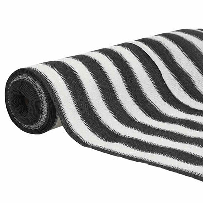 Zaunblende 2X25 M Hdpe 150 G/M² Anthrazit Und Weiß