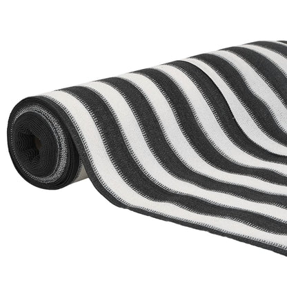 Zaunblende 1,5X25 M Hdpe 195 G/M² Anthrazit Und Weiß
