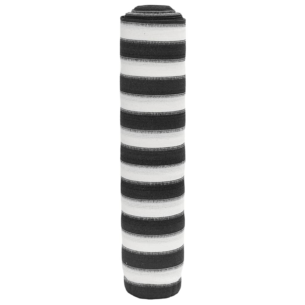 Zaunblende 1,8X50 M Hdpe 195 G/M² Anthrazit Und Weiß