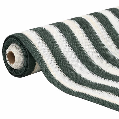 Zaunblende Grün Und Weiß 1,2X25 M Hdpe 75 G/M² Anthrazit Und Weiß