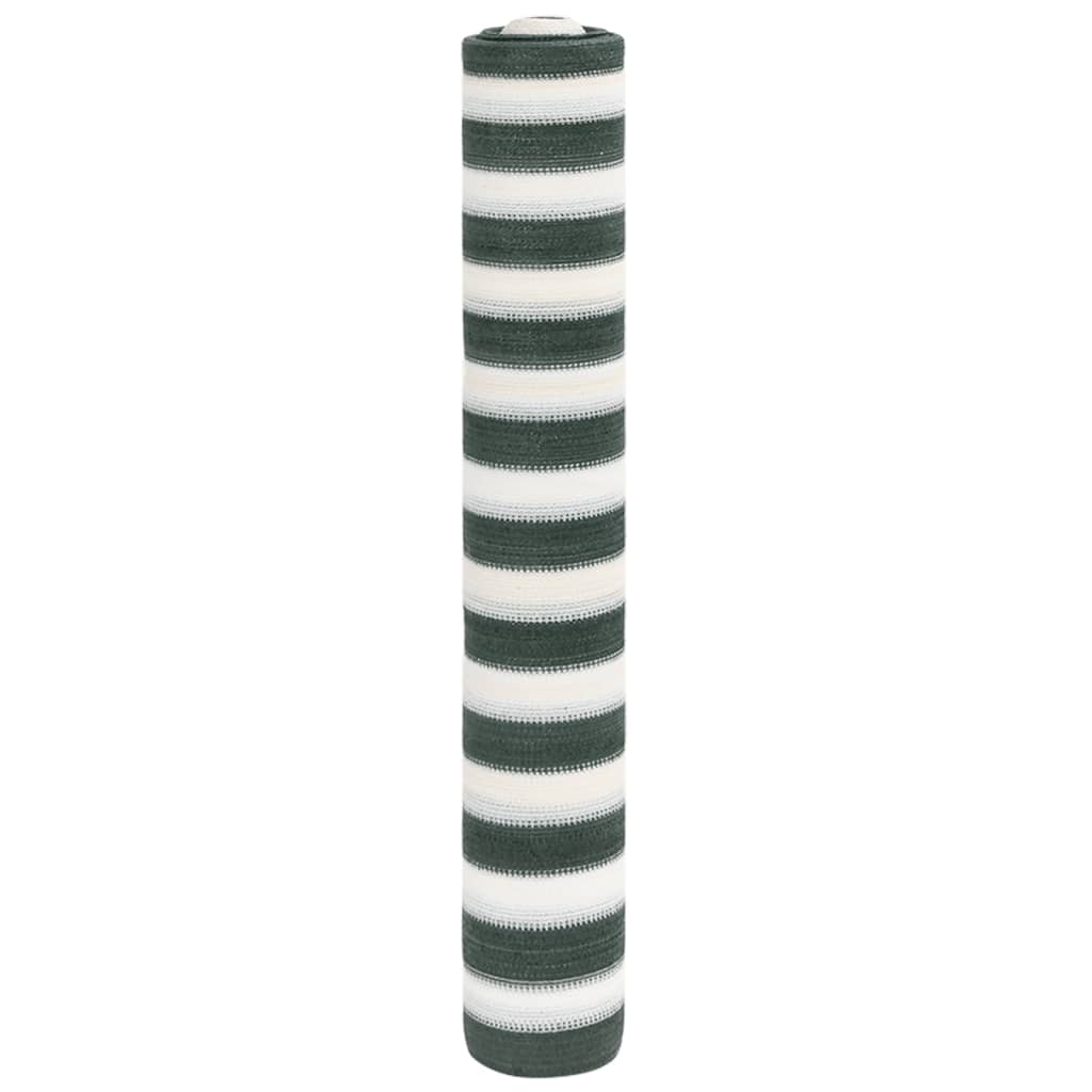 Zaunblende 2X25 M Hdpe 75 G/M² Grün Und Weiß
