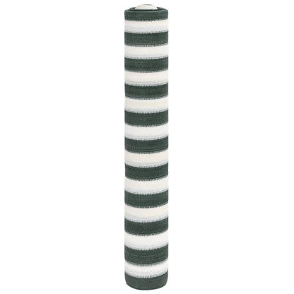 Zaunblende 2X25 M Hdpe 75 G/M² Grün Und Weiß