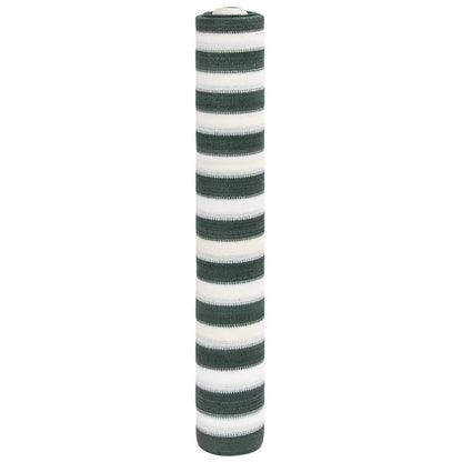 Zaunblende Grün Und Weiß 3,6X10 M Hdpe 75 G/M² Grün Und Weiß